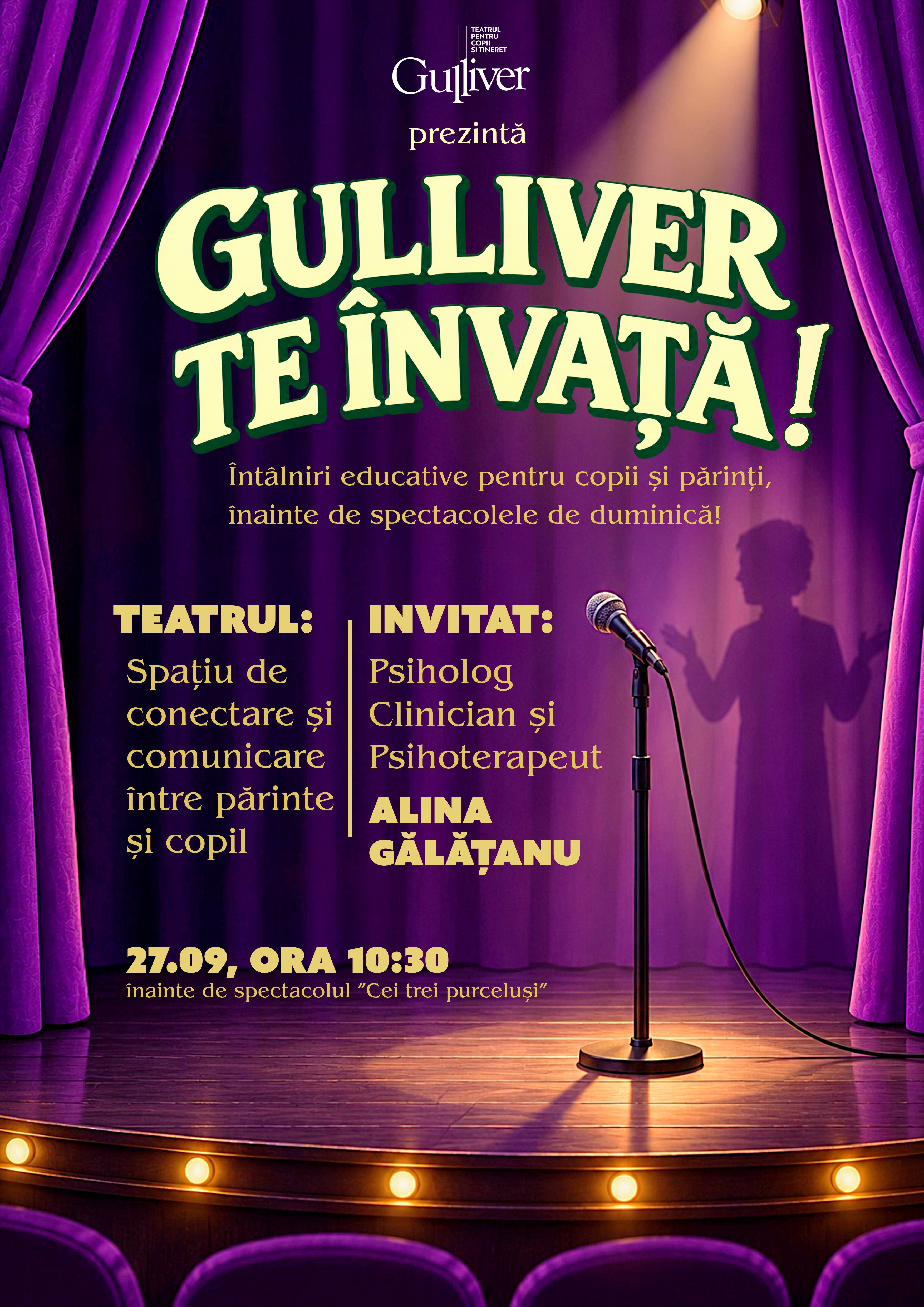 Gulliver te învață! – întâlniri pentru copii curioși și părinți informați